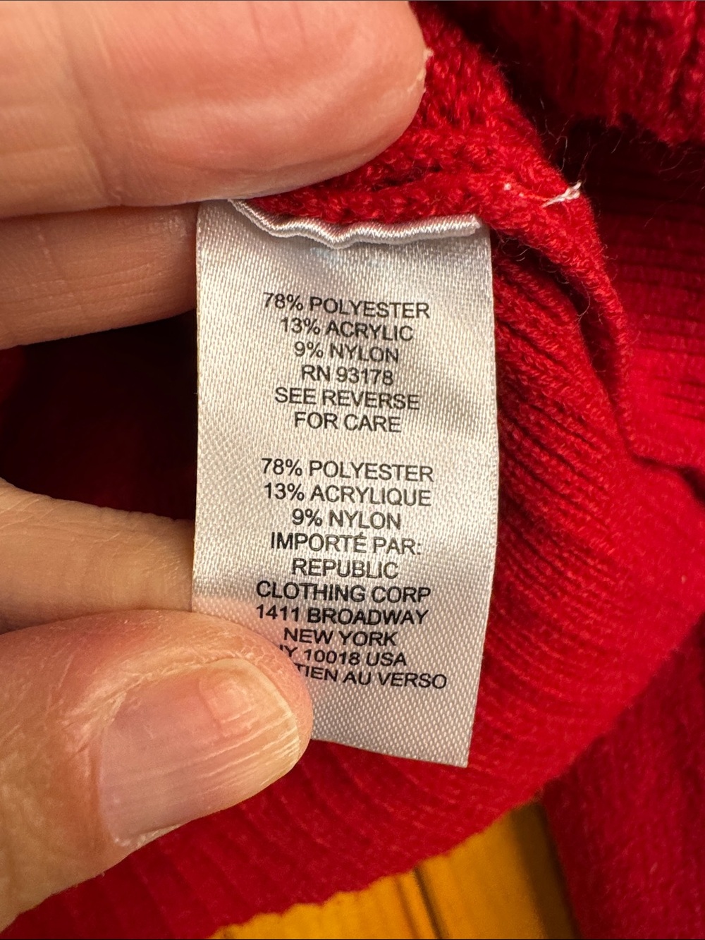Truth by Republic Nordstroms Women's Red Ribbed Turtleneck Sweater - Picture 3 of 8